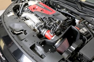 Honda Civic Type-R Performance Air Intake - K&N Engineering - Typhoon - Wrinkle Red - `17-`20